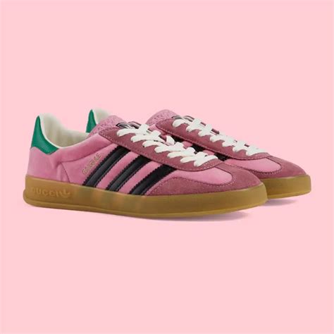 pink adidas gucci gazelle|Gucci Adidas sambas pink.